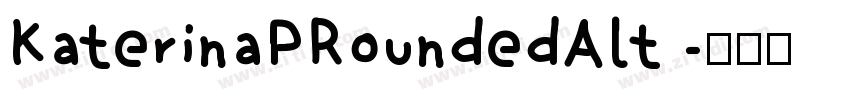 KaterinaPRoundedAlt 字体转换